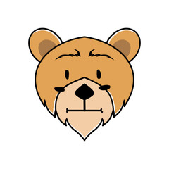 PrintKINDS OF ANIMAL BEARING EXPRESSION, ILLUSTRATION VECTOR