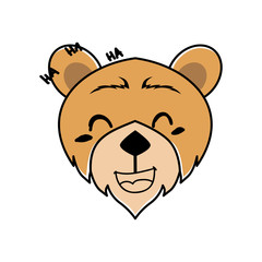 PrintKINDS OF ANIMAL BEARING EXPRESSION, ILLUSTRATION VECTOR