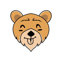 PrintKINDS OF ANIMAL BEARING EXPRESSION, ILLUSTRATION VECTOR