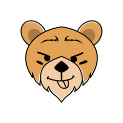 PrintKINDS OF ANIMAL BEARING EXPRESSION, ILLUSTRATION VECTOR