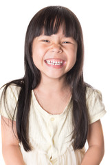 Portrait of a beautiful liitle girl close-up