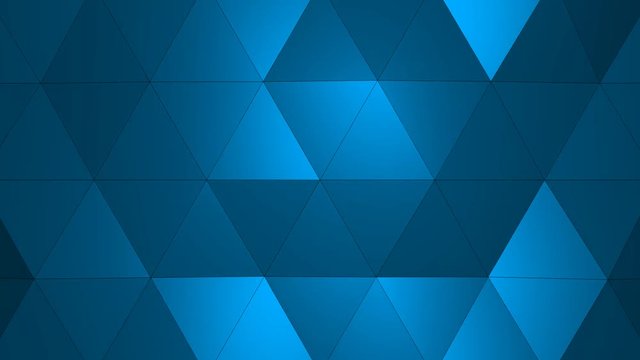 Loopable Abstract Light-Blue Low Poly 3D surface as CG background. Soft Polygonal Geometric Low Poly motion background of shifting Red Orange polygons. 4K Fullhd seamless loop background render  V2