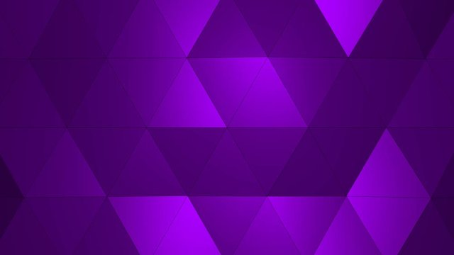 Loopable Abstract Purple Low Poly 3D surface as CG background. Soft Polygonal Geometric Low Poly motion background of shifting Red Orange polygons. 4K Fullhd seamless loop background render  V2