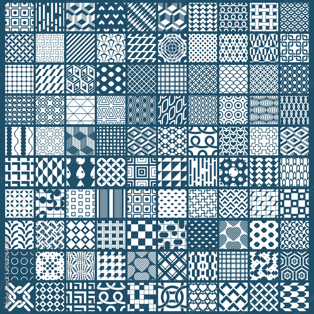 Poster vector graphic vintage textures created with squares, rhombuses and other geometric shapes. monochro