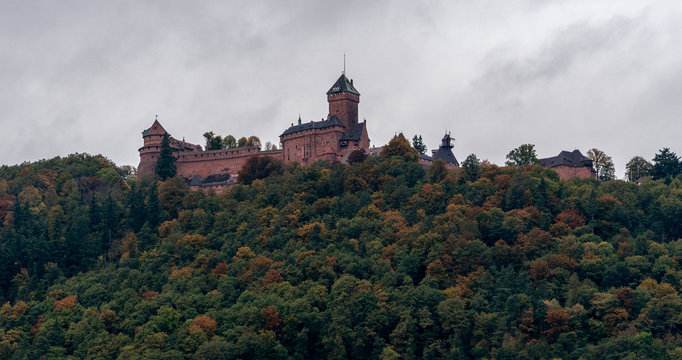 Alsace, Ch&acirc;teau du Haut Koenigsbourg..