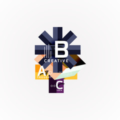 Vector infographic options banner, paper style design