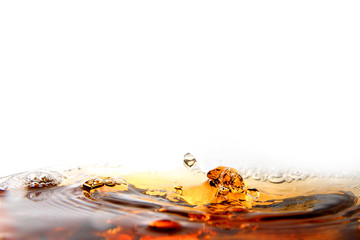 Water background / Water is a transparent and nearly colorless chemical substance that is the main constituent of Earth's streams, lakes, and oceans, and the fluids of most living 