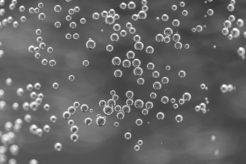 Abstract bubbles gray