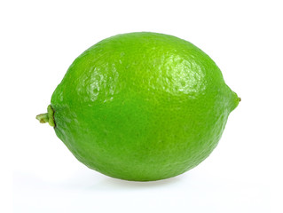 Lime isolated on white background.