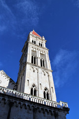Fototapeta na wymiar the belfry of the city cathedral