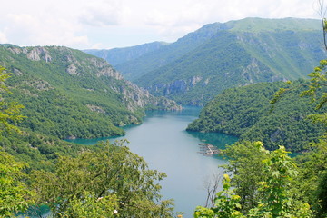 Obraz na płótnie Canvas Pivskoe Reservoir, Pluzine, Montenegro