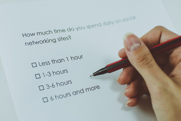 Poll question: How much time do you spend daily on social networking sites?