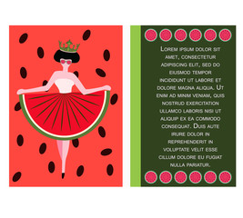 Concept for the National Watermelon Day