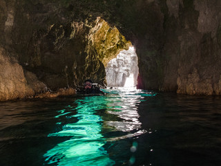 Surfacing in a cave