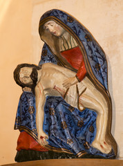 Pietà du XVIe siècle à Journans, Ain, France