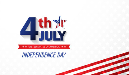 Obraz premium Fourth of July Independence Day. Abstract background. Vector