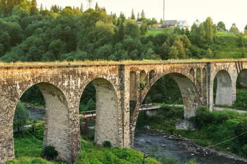 Fototapeta na wymiar Abandoned viaduct.