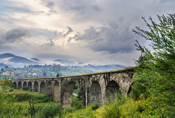 Fototapeta na wymiar Abandoned viaduct.