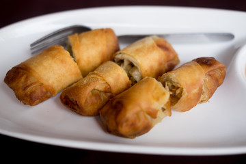 Deep fried spring rolls