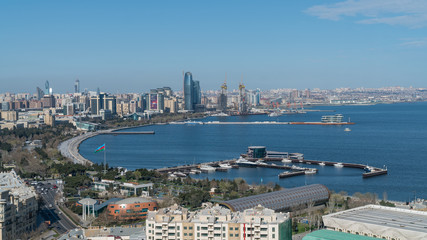 Panoramic view of Baku city, Azerbaijan