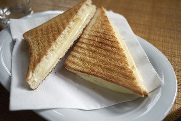 Toasted cheese sandwich