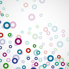 Abstract colorful background with circles, geometric shapes, vector illustration, eps 10