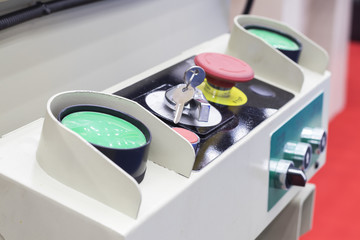 green buttons push switch