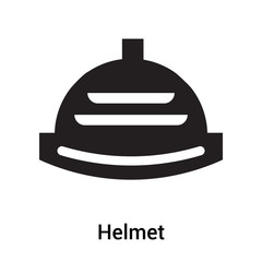 Helmet icon vector sign and symbol isolated on white background, Helmet logo concept