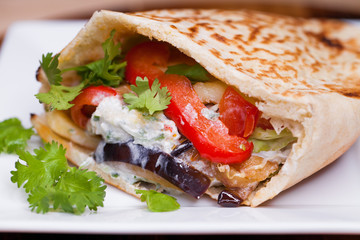 tacos arabes is traditional food in mexico and puebla city