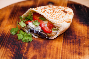tacos arabes is traditional food in mexico and puebla city