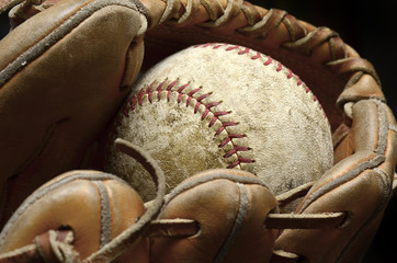 Baseball Mitt and Ball