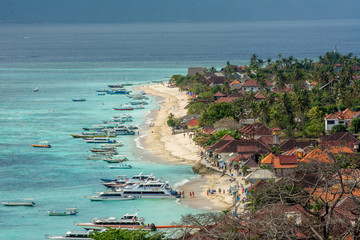 boats and beach