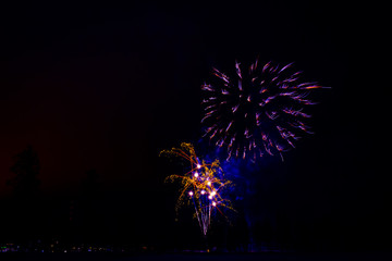 Fototapeta na wymiar New Year's fireworks.