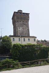 Fototapeta na wymiar Vicenza, Italy - May 26, 2018: View of Torre di Castello