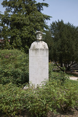 Vicenza, Italy - May 26, 2018: Statue in Salvi public garden