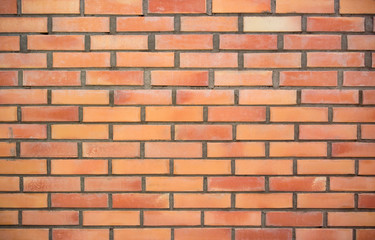 Photo of the decorative red brick wall texture for background