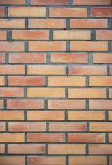Obraz premium Vertical photo of the decorative red brick wall texture for background