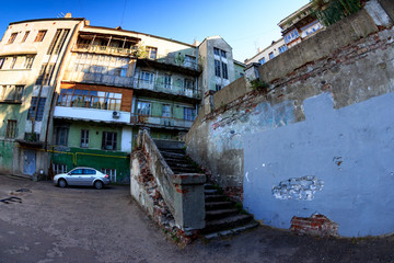 Fototapeta na wymiar Abandoned house in Kazan