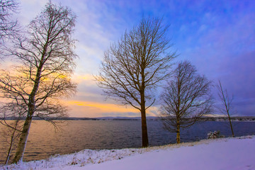 Obraz na płótnie Canvas Winter landscape from Sotkamo, Finland.