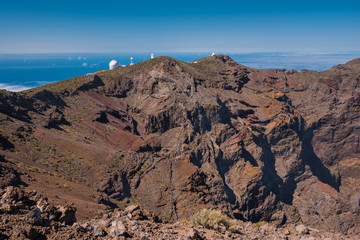 Astronomical observatory in Roque de los muchachos, highest peak of la Palma island, Canary island,...