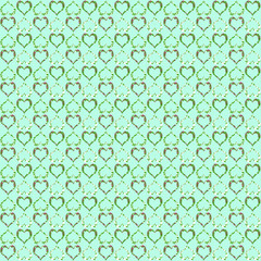 cuori a fantasia su sfondo pastello