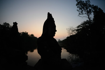 CAMBODIA SIEM REAP ANGKOR THOM SOUTH GATE