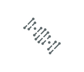 Human DNA icon, biology sign 