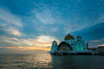 Melaka Straits Mosque in Malacca