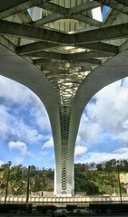 Under the bridge of Arrabida, in Porto, Portugal