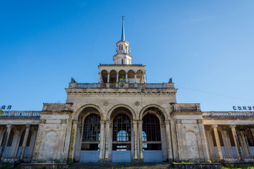 Train station in Sokhumi, Abkhazia