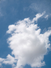 Obraz premium Blue sky background with clouds, background sky.