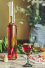  low alcohol drink in a glass - natural alcohol (adult entertainment)