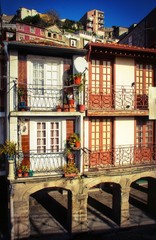 Typical houses in Oporto, Portugal