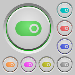 Toggle push buttons